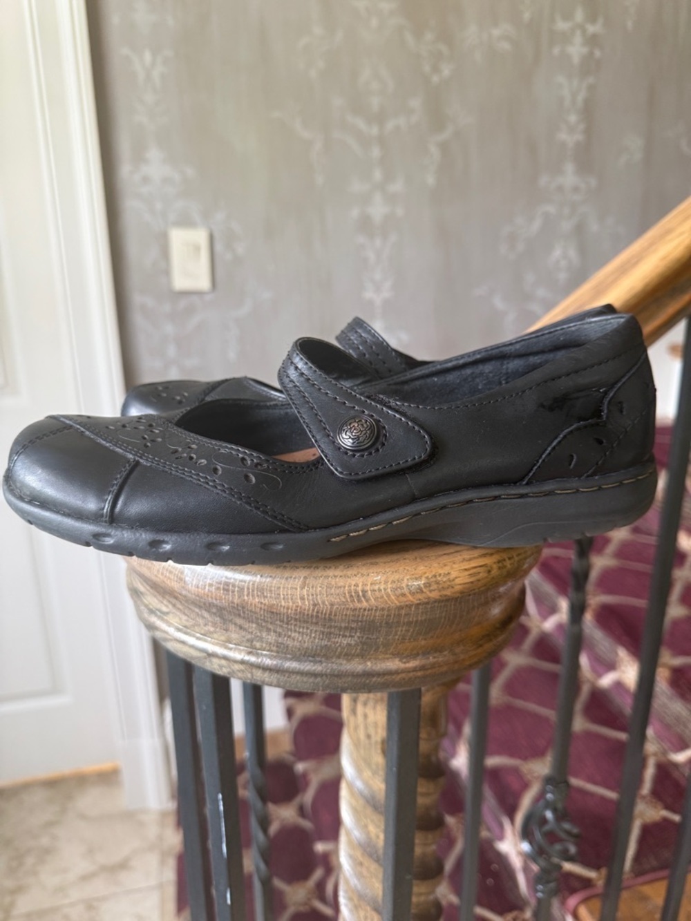 ROCKPORT COBB HILL ladies Mary Jane style slip on shoe very good cond size 9 1/2 - Picture 6 of 12